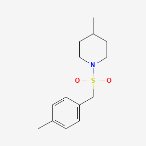 molecular formula C14H21NO2S B4617053 4-methyl-1-[(4-methylbenzyl)sulfonyl]piperidine 