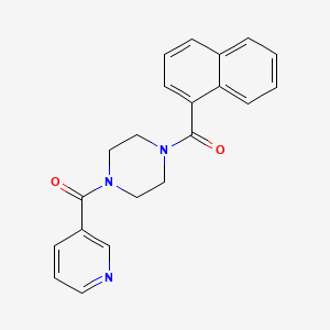 molecular formula C21H19N3O2 B4617163 1-(1-naphthoyl)-4-(3-pyridinylcarbonyl)piperazine 