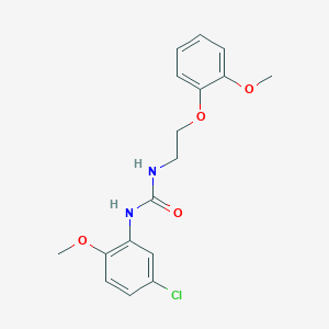 molecular formula C17H19ClN2O4 B4617178 N-(5-氯-2-甲氧苯基)-N'-[2-(2-甲氧苯氧基)乙基]脲 