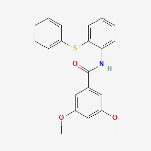 molecular formula C21H19NO3S B4617211 3,5-二甲氧基-N-[2-(苯硫基)苯基]苯甲酰胺 