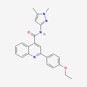 N-(1,5-dimethyl-1H-pyrazol-3-yl)-2-(4-ethoxyphenyl)-4-quinolinecarboxamide