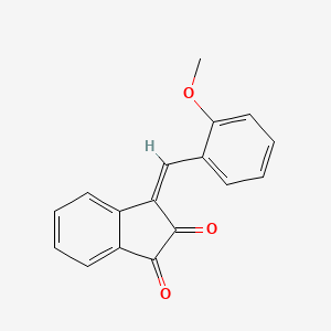 molecular formula C17H12O3 B4617235 3-(2-methoxybenzylidene)-1H-indene-1,2(3H)-dione 