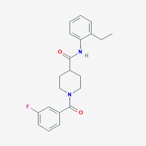 N-(2-ethylphenyl)-1-(3-fluorobenzoyl)-4-piperidinecarboxamide