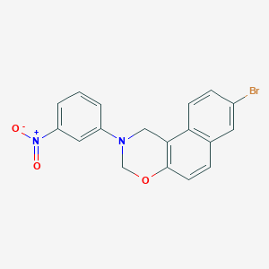 8-bromo-2-(3-nitrophenyl)-2,3-dihydro-1H-naphtho[1,2-e][1,3]oxazine