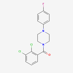 molecular formula C17H15Cl2FN2O B4617314 1-(2,3-dichlorobenzoyl)-4-(4-fluorophenyl)piperazine 