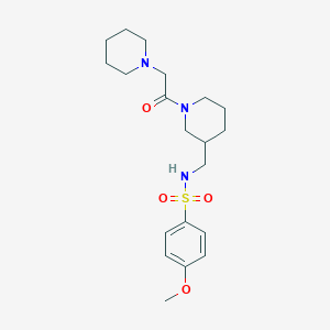 molecular formula C20H31N3O4S B4617320 4-甲氧基-N-[{[1-(1-哌啶基乙酰)-3-哌啶基]甲基}苯磺酰胺 