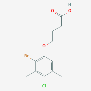 molecular formula C12H14BrClO3 B4617407 4-(2-bromo-4-chloro-3,5-dimethylphenoxy)butanoic acid CAS No. 685853-36-5