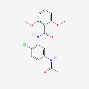 N-[2-chloro-5-(propionylamino)phenyl]-2,6-dimethoxybenzamide