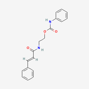 2-(cinnamoylamino)ethyl phenylcarbamate