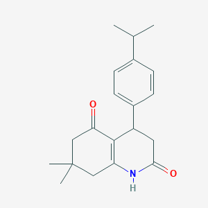 molecular formula C20H25NO2 B4617454 4-(4-异丙苯基)-7,7-二甲基-4,6,7,8-四氢-2,5(1H,3H)-喹啉二酮 