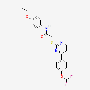 2-({4-[4-(difluoromethoxy)phenyl]-2-pyrimidinyl}thio)-N-(4-ethoxyphenyl)acetamide