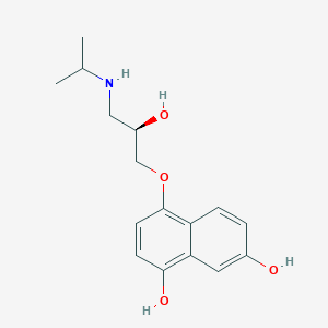 B046175 4-[(2R)-2-hydroxy-3-(propan-2-ylamino)propoxy]naphthalene-1,7-diol CAS No. 114662-06-5