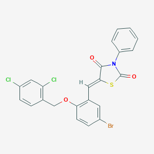 5-{5-Bromo-2-[(2,4-dichlorobenzyl)oxy]benzylidene}-3-phenyl-1,3-thiazolidine-2,4-dione