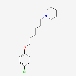 molecular formula C17H26ClNO B4617548 1-[6-(4-chlorophenoxy)hexyl]piperidine 