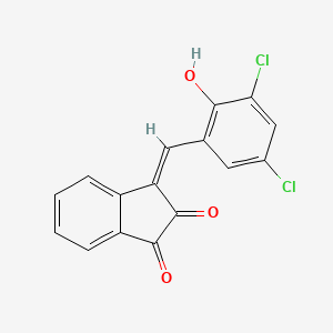 molecular formula C16H8Cl2O3 B4617575 3-(3,5-dichloro-2-hydroxybenzylidene)-1H-indene-1,2(3H)-dione 