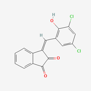 molecular formula C16H8Cl2O3 B4617575 3-(3,5-二氯-2-羟基苯亚甲基)-1H-茚满-1,2(3H)-二酮 