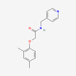molecular formula C16H18N2O2 B4617585 2-(2,4-二甲基苯氧基)-N-(4-吡啶基甲基)乙酰胺 