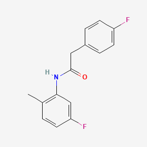 molecular formula C15H13F2NO B4617619 N-(5-fluoro-2-methylphenyl)-2-(4-fluorophenyl)acetamide 