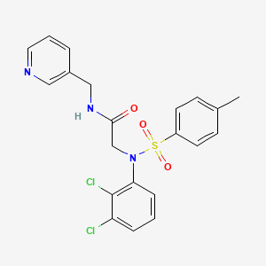 molecular formula C21H19Cl2N3O3S B4617633 N~2~-(2,3-dichlorophenyl)-N~2~-[(4-methylphenyl)sulfonyl]-N~1~-(3-pyridinylmethyl)glycinamide 