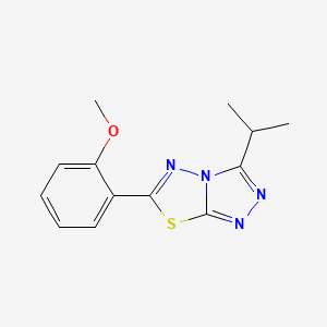 molecular formula C13H14N4OS B4617703 3-异丙基-6-(2-甲氧基苯基)[1,2,4]三唑并[3,4-b][1,3,4]噻二唑 