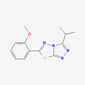 3-isopropyl-6-(2-methoxyphenyl)[1,2,4]triazolo[3,4-b][1,3,4]thiadiazole