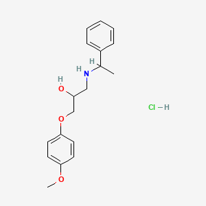 molecular formula C18H24ClNO3 B4617747 1-(4-甲氧基苯氧基)-3-[(1-苯乙基)氨基]-2-丙醇盐酸盐 