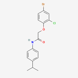 molecular formula C17H17BrClNO2 B4617785 2-(4-bromo-2-chlorophenoxy)-N-(4-isopropylphenyl)acetamide 