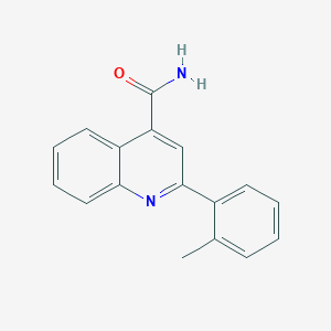 molecular formula C17H14N2O B4617829 2-(2-methylphenyl)-4-quinolinecarboxamide 