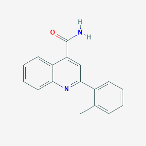 molecular formula C17H14N2O B4617829 2-(2-甲基苯基)-4-喹啉甲酰胺 