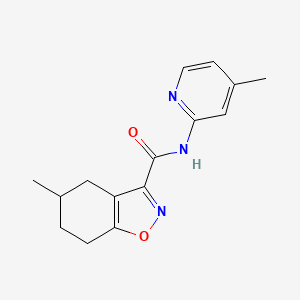 5-METHYL-N~3~-(4-METHYL-2-PYRIDYL)-4,5,6,7-TETRAHYDRO-1,2-BENZISOXAZOLE-3-CARBOXAMIDE