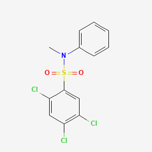 molecular formula C13H10Cl3NO2S B4617861 2,4,5-三氯-N-甲基-N-苯基苯磺酰胺 