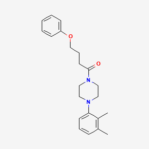 molecular formula C22H28N2O2 B4617884 1-(2,3-dimethylphenyl)-4-(4-phenoxybutanoyl)piperazine 