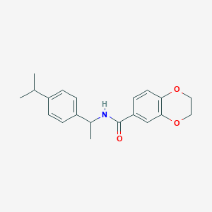 N-[1-(4-isopropylphenyl)ethyl]-2,3-dihydro-1,4-benzodioxine-6-carboxamide