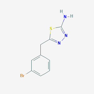 molecular formula C9H8BrN3S B461802 5-(3-Bromobenzyl)-1,3,4-thiadiazol-2-amine CAS No. 299936-23-5