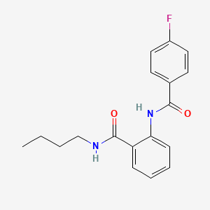 molecular formula C18H19FN2O2 B4618025 N-butyl-2-[(4-fluorobenzoyl)amino]benzamide 