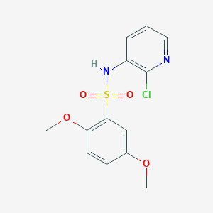 molecular formula C13H13ClN2O4S B4618034 N-(2-氯-3-吡啶基)-2,5-二甲氧基苯磺酰胺 