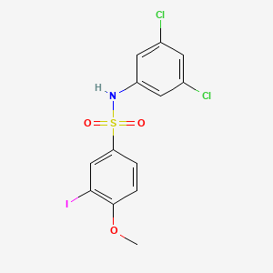 N-(3,5-dichlorophenyl)-3-iodo-4-methoxybenzenesulfonamide