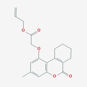 allyl [(3-methyl-6-oxo-7,8,9,10-tetrahydro-6H-benzo[c]chromen-1-yl)oxy]acetate