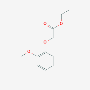 molecular formula C12H16O4 B4618077 乙基（2-甲氧基-4-甲基苯氧基）乙酸酯 CAS No. 667399-57-7