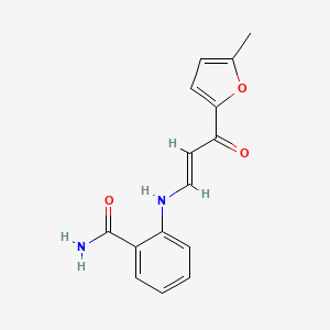 2-{[3-(5-methyl-2-furyl)-3-oxo-1-propen-1-yl]amino}benzamide