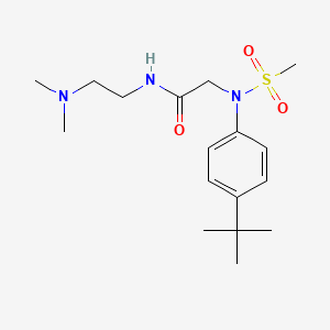 molecular formula C17H29N3O3S B4618124 N~2~-(4-tert-butylphenyl)-N~1~-[2-(dimethylamino)ethyl]-N~2~-(methylsulfonyl)glycinamide 