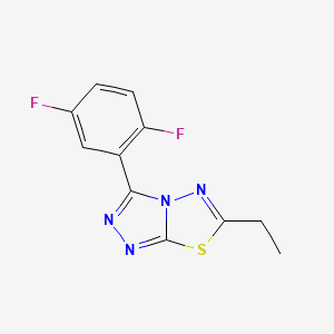 3-(2,5-difluorophenyl)-6-ethyl[1,2,4]triazolo[3,4-b][1,3,4]thiadiazole