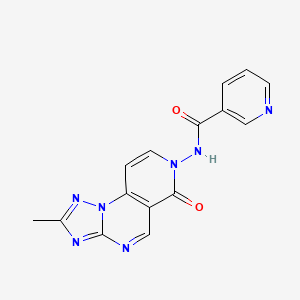 molecular formula C15H11N7O2 B4618238 N-(2-methyl-6-oxopyrido[3,4-e][1,2,4]triazolo[1,5-a]pyrimidin-7(6H)-yl)nicotinamide 