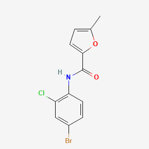 molecular formula C12H9BrClNO2 B4618250 N-(4-bromo-2-chlorophenyl)-5-methyl-2-furamide 