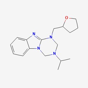 molecular formula C17H24N4O B4618273 3-isopropyl-1-(tetrahydro-2-furanylmethyl)-1,2,3,4-tetrahydro[1,3,5]triazino[1,2-a]benzimidazole 