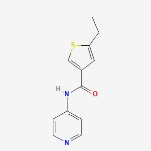 molecular formula C12H12N2OS B4618296 5-ethyl-N-4-pyridinyl-3-thiophenecarboxamide 