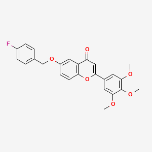 6-[(4-fluorobenzyl)oxy]-2-(3,4,5-trimethoxyphenyl)-4H-chromen-4-one