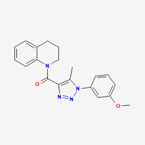 molecular formula C20H20N4O2 B4618336 1-{[1-(3-methoxyphenyl)-5-methyl-1H-1,2,3-triazol-4-yl]carbonyl}-1,2,3,4-tetrahydroquinoline 