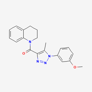 molecular formula C20H20N4O2 B4618336 1-{[1-(3-甲氧基苯基)-5-甲基-1H-1,2,3-三唑-4-基]羰基}-1,2,3,4-四氢喹啉 