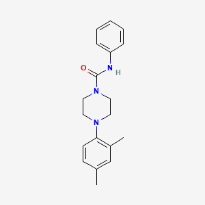 molecular formula C19H23N3O B4618366 4-(2,4-二甲苯基)-N-苯基-1-哌嗪甲酰胺 